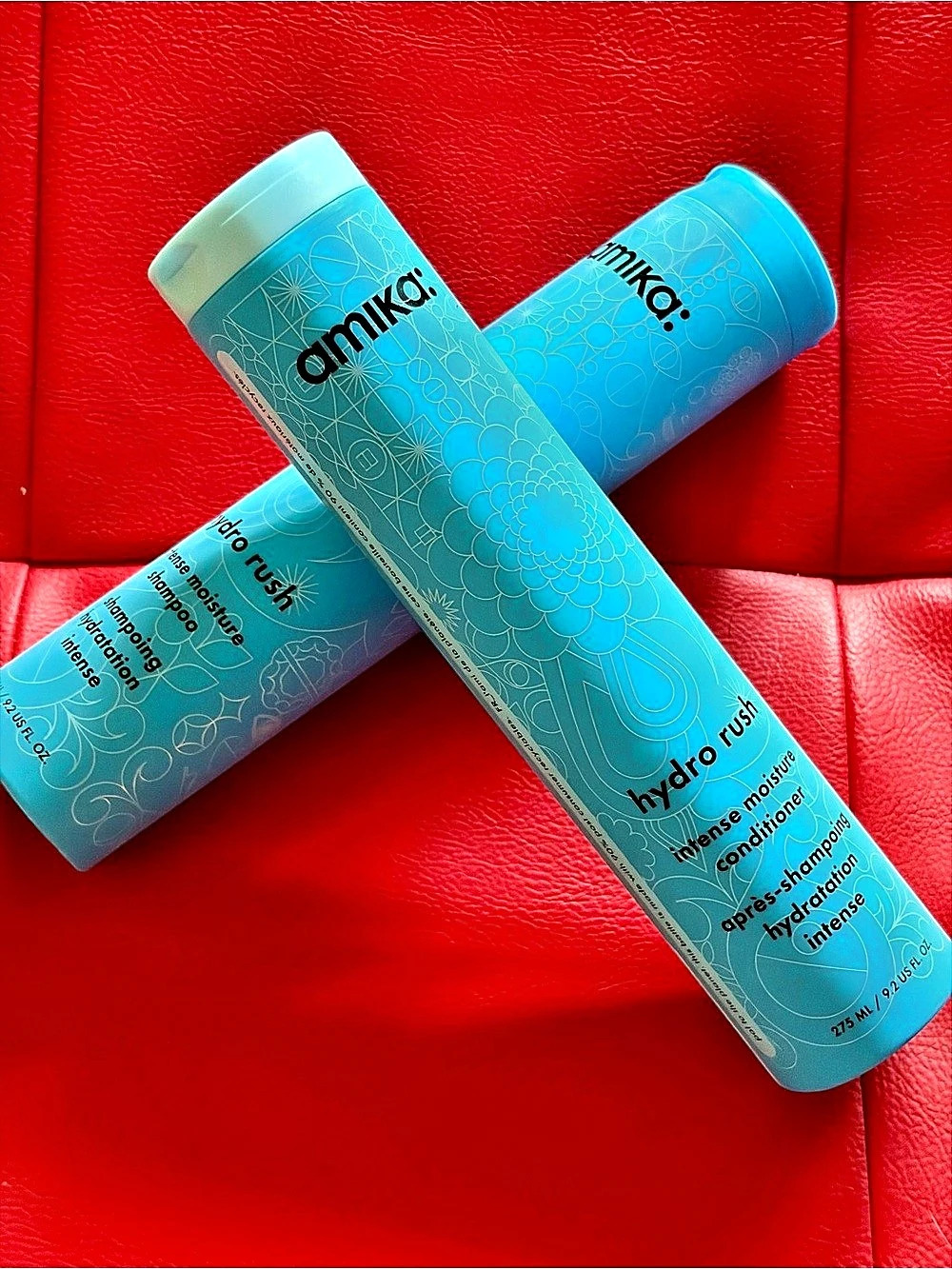 amika: Hydro Rush: Shampoo & Conditioner Set Blue 275 mL NWT